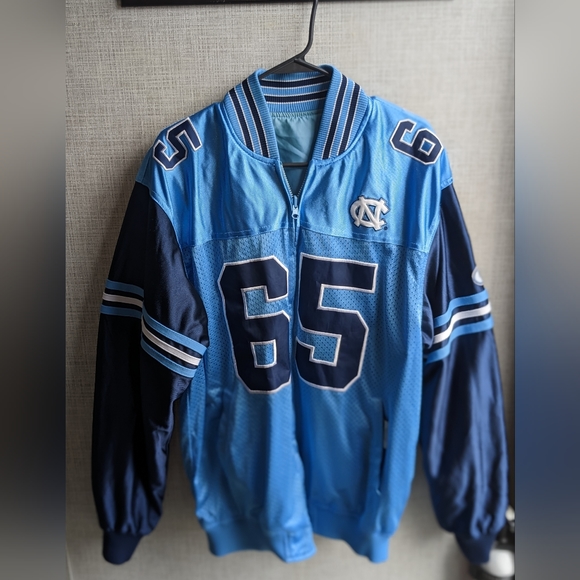 Retro/Vintage Xtreme Fanz Revers. Carolina Tar Heels jersey jacket/ windbreaker - Picture 1 of 7